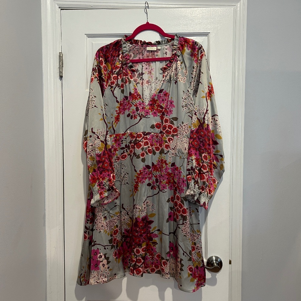 Spartina Silk Floral Dress, sz. xxl